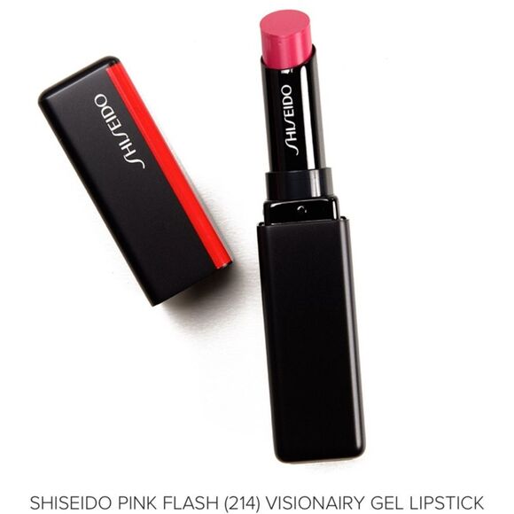 Shiseido Pink Flash 214 Visionary Gel Lipstick Hot Pink Full Size Discontinued - Picture 1 of 14